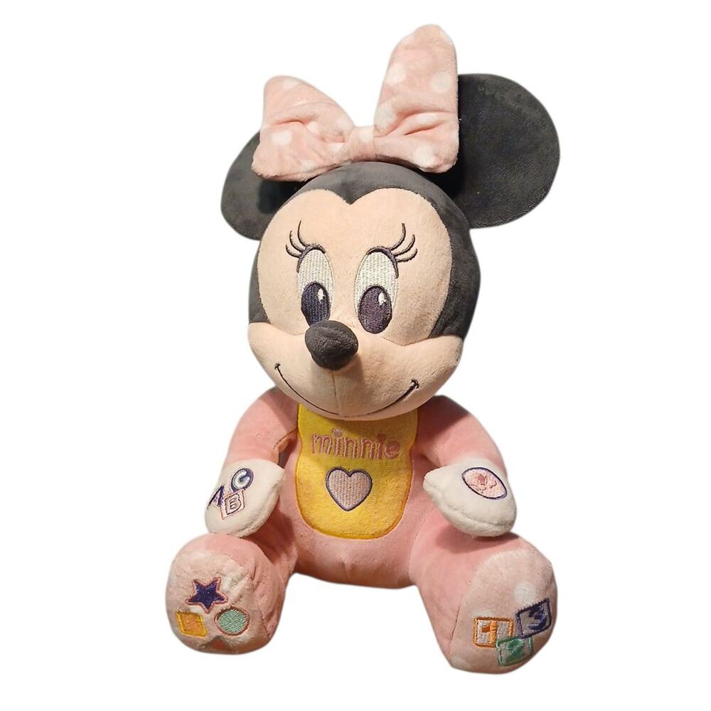 Disney Baby Musical Discovery Minnie Mouse 12" Plush Talking‎ Learning Toy